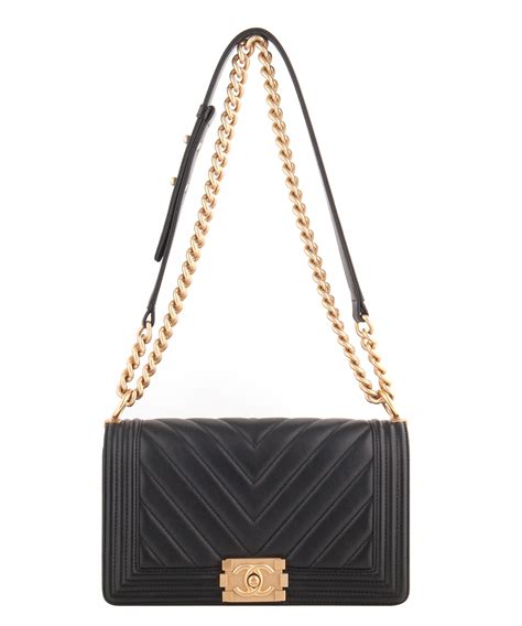 chanel boy bag chevron balck|chanel boyfriend bag.